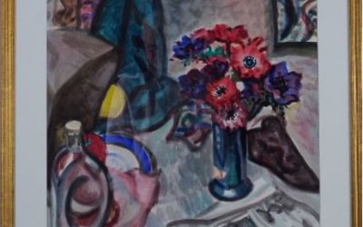 Francis McCracken – Still Life with Anemones – Signed and dated 1938